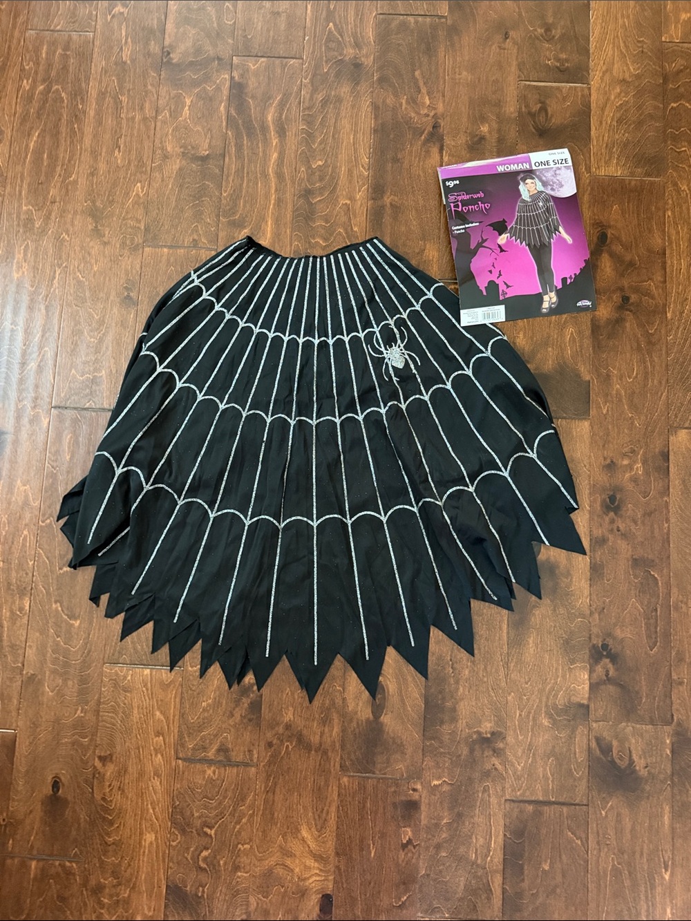 Spider Web Black Women’s poncho